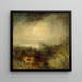 De avond van de zondvloed - Joseph Mallord William Turner — ingelijst kunstwerk aan de muur