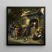 De violist - Adriaen van Ostade — ingelijst kunstwerk aan de muur