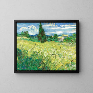 The Green Wheat Field with Cypress - Vincent Van Gogh