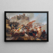 Aanval van de Turken op de Lœwelbastei - Leander Russ — ingelijst kunstwerk aan de muur