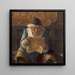 Lezing van de brief - William John Wainwright — ingelijst kunstwerk aan de muur