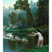 Reproductie van het schilderij Léda en de zwaan - Jean-Léon Gérôme