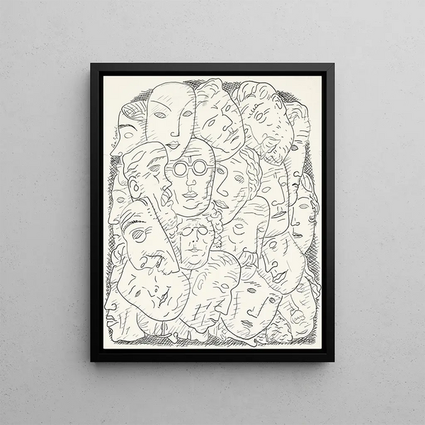 Leo Gestel - Blad met hoofden.webp