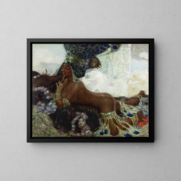 Bajadeh - Leo Putz — ingelijst kunstwerk aan de muur