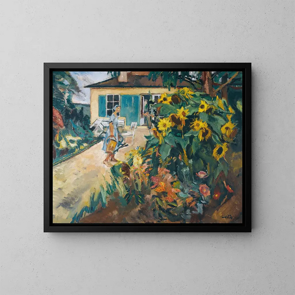 My Garden - Leo Putz — framed artwork on a wall