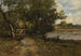 Wandel langs de oever - Léon Richet — weergave van het kunstwerk