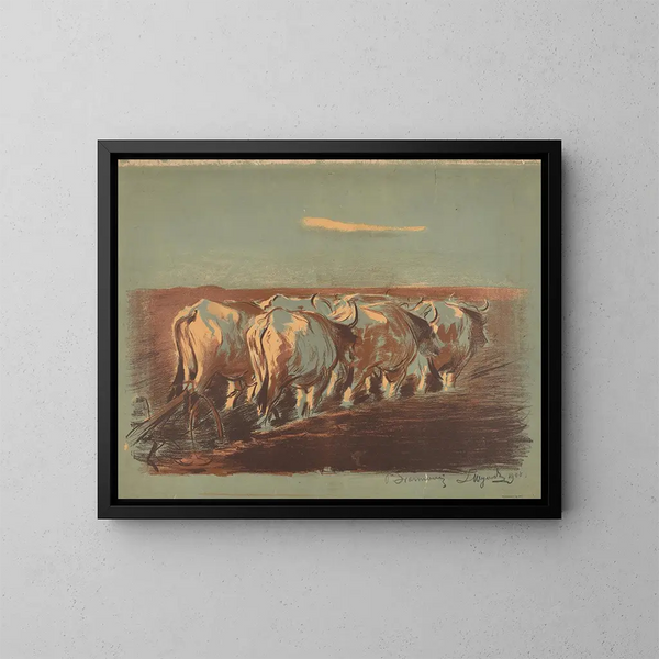 Orca in Oekraïne - Leon Wyczółkowski — ingelijst kunstwerk aan de muur