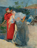 Jouer au croquet - Leon Wyczółkowski — weergave van het kunstwerk