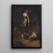 The Descent from the Cross - Leonaert Bramer — framed artwork on a wall
