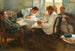 La veille de l'examen - Leonid Pasternak — weergave van het kunstwerk