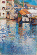 Une journée ensoleillée dans le vieux port - Leontine von Littrow — weergave van het kunstwerk