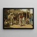 van een Egyptische danseres bewonderd door bedelaars - Leopold Carl Müller — ingelijst kunstwerk aan de muur