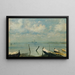 van Vue de Mestre sur Venise, paysage lagunaire - Leopold Carl Müller — ingelijst kunstwerk aan de muur