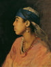 Egyptische zanger - Leopold Carl Müller — weergave van het kunstwerk
