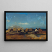 kust schilderij met de Monte Pellegrino nabij Palermo - Leopold Carl Müller — ingelijst kunstwerk aan de muur
