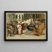 Esquisse voor het schilderij Marchands arabes à Venise - Leopold Carl Müller — ingelijst kunstwerk aan de muur