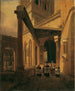 Vue d'un couloir à colonnes dans le temple de Diane à Spalato - Leopold Ernst | Reproduction — weergave van het kunstwerk