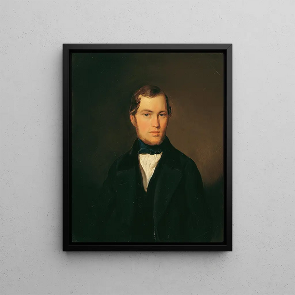 Leopold Fertbauer - Junger Mann mit blauer Halsbinde.webp