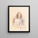 Portret van een jonge vrouw - Leopold Fischer — ingelijst kunstwerk aan de muur