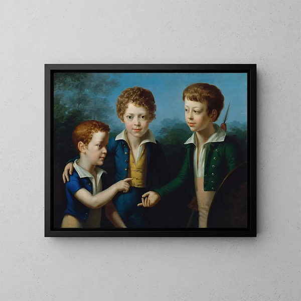 Albert Moritz and Leopold von Neuwall - Leopold Kupelwieser — framed artwork on a wall