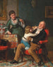 Bezoek van de grootvaders - Leopold Löffler — weergave van het kunstwerk