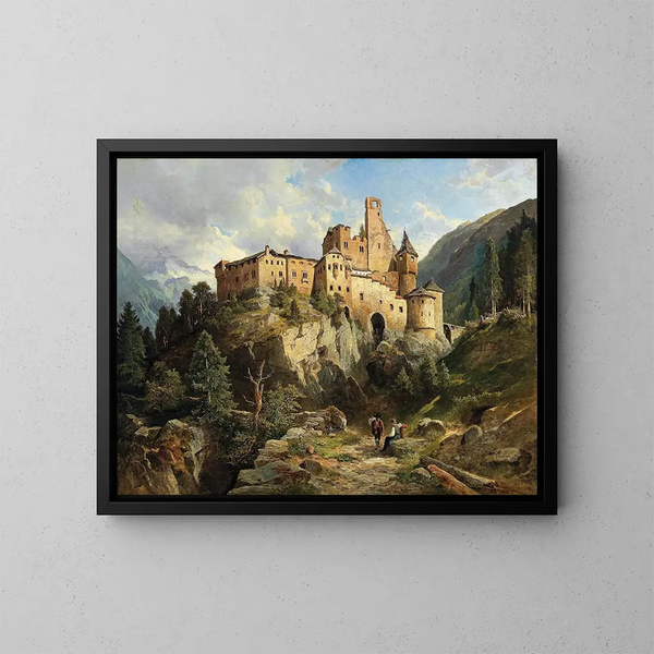 Château de Taufers - Leopold Munsch — framed artwork on a wall