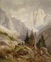 Chamois in hoge berggebieden - Leopold Munsch — weergave van het kunstwerk