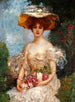 an elegant woman portrait - Leopold Schmutzler — artwork view