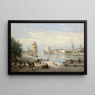 De Haven van La Rochelle van Jean-Baptiste-Camille Corot
