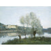 Reproductie van het schilderij De baders van Ville-d'Avray - Jean-Baptiste Camille Corot