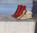 De laarzen van Miss Simpson - William Nicholson — weergave van het kunstwerk