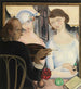 De Drinkers van Likeur - Gustave Van de Woestijne — weergave van het kunstwerk