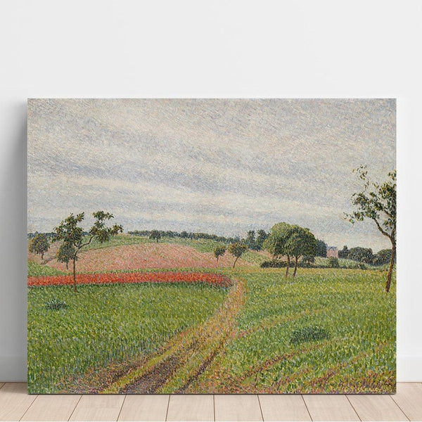 Reproductie van het schilderij De Coteaux de Thierceville, Grijze Tijd - Camille Pissarro