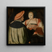 De Verloofden - Lucas van Leyden — ingelijst kunstwerk aan de muur