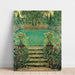 Reproductie van het schilderij De Trappen van de Tuin, Gerberoy - Henri Le Sidaner