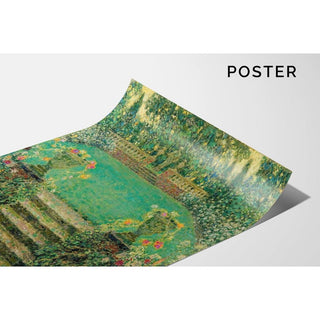 Les Marches du Jardin, Gerberoy - Henri Le Sidaner | Reproduction Tableau Décoration murale affiche copie