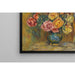Reproductie van het schilderij van Les Roses au Rideau Bleu - Pierre-Auguste Renoir