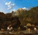 De watervallen in Tivoli - Karel Dujardin — weergave van het kunstwerk