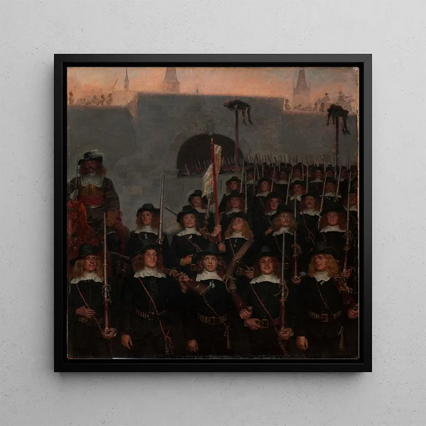 Les étudiants partent défendre Copenhague en 1658 - Kristian Zahrtmann