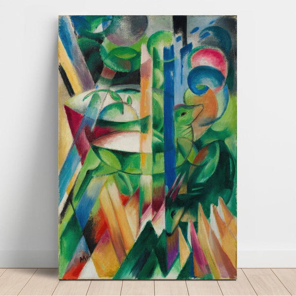 Les petites chèvres de montagne - Franz Marc | Reproduction Tableau Décoration murale affiche copie