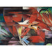 Reproduction of the painting The Foxes - Franz Marc