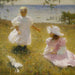 De zussen - Frank Weston Benson — weergave van het kunstwerk