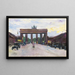 La porte de Brandebourg vue depuis la place de Paris, Berlin - Lesser Ury — framed artwork on a wall