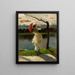 Dame à l'ombrelle au bord de la Loire - Lesser Ury — ingelijst kunstwerk aan de muur