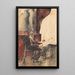 Leeszaal in het café - Lesser Ury — ingelijst kunstwerk aan de muur
