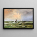 van een stormachtig schilderij op de Zwarte Zee - Lev Felixovich Lagorio — ingelijst kunstwerk aan de muur