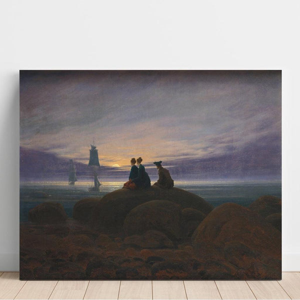 Reproductie van het schilderij Luchtverheffing boven de zee - Caspar David Friedrich