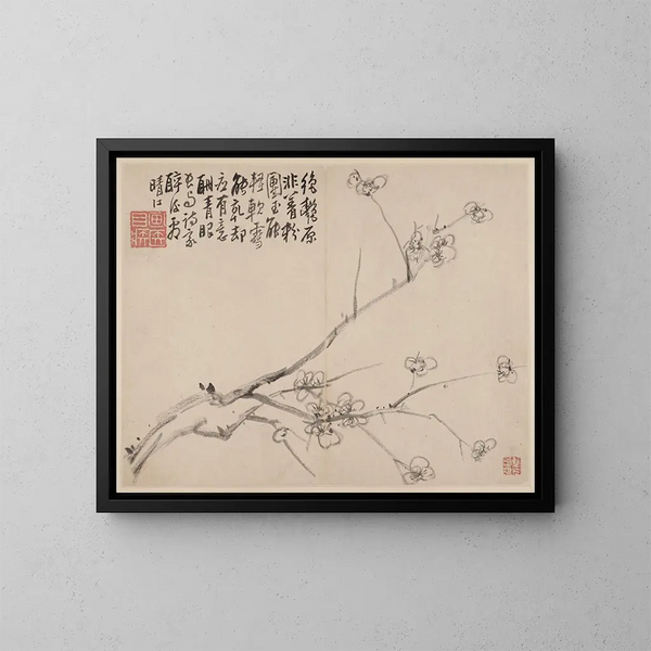 Album de pruniers en fleurs - Li Fangying — framed artwork on a wall