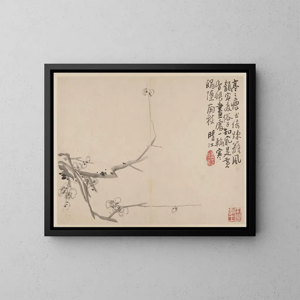 Album de pruniers en fleurs - Li Fangying — framed artwork on a wall
