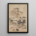 Landschap - Li Kui — ingelijst kunstwerk aan de muur